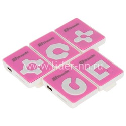 MP3 плеер с наушниками Геометрия ELTRONIC (розовый)