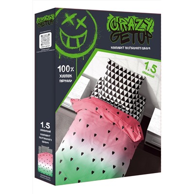 Постельное белье Crazy Getup (70х70) Watermelon 1, 5 сп