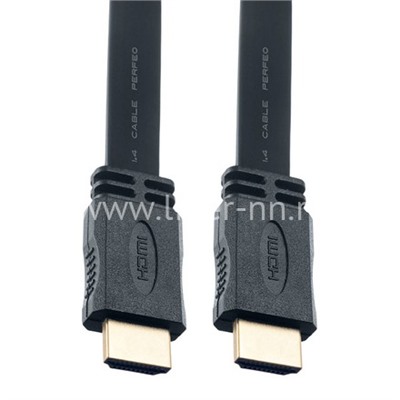 Кабель HDMI to HDMI Perfeo ver.1.4b A-M/A-M 3м Плоский