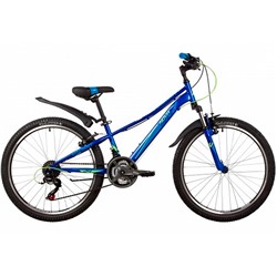 Велосипед 2-х 24" VALIANT сталь.рама 10,синий,18-скор,TY21/TS38/SG-6SI, V-brake 24SH18V.VALIANT.10BL в Перми