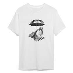 FTW0633-L Футболка Рыба с зонтом, размер L