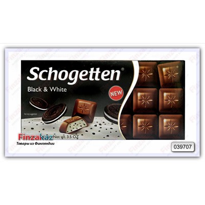 Шоколад Schogetten Black & White (с кремом) 100 гр