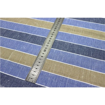 Ткань лен полоса 50 см арт. 59-5 (синий)