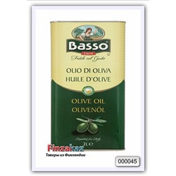 Оливковое масло «Basso» Pure Olive Oil в жестяной банке-канистре 3 л