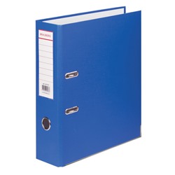 Папка-регистр. А4 80мм Brauberg с покрытием из ПВХ синяя (4/20)