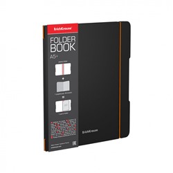 Тетрадь в съем пласт обл FolderBook, оранж, А5+, 48л, клетка