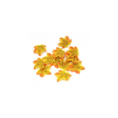 Лист осенний жёлтый (7,5х7 см) 15 шт