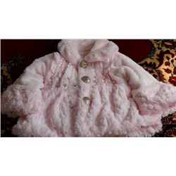 L76(1) Осенне-зимнее детское плюшевое пальто, размер 10 (18-24 месяца)