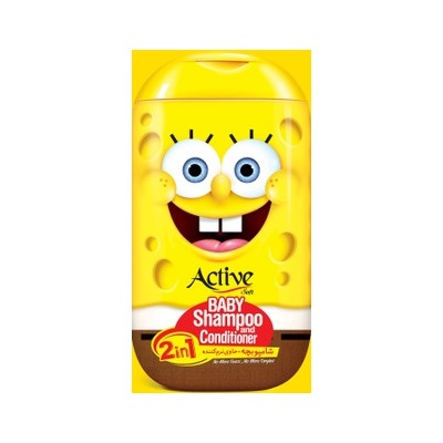 "ACTIVE" Детский шампунь и кондиционер 2в1(280мл) "Sponge Bob".12