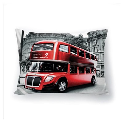 Подушка декоративная с 3D рисунком "Лондонский даблдеккер"