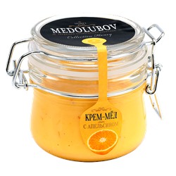 Мёд-суфле Медолюбов с апельсином (бугель) 250мл