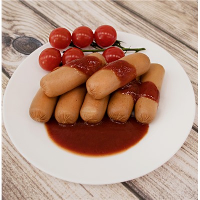 Сосиски куриные с томатным кетчупом высший сорт ВитаМир 340г