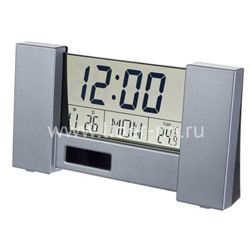 Часы-будильник Perfeo City PF-S2056 время, температура, дата (серебро)