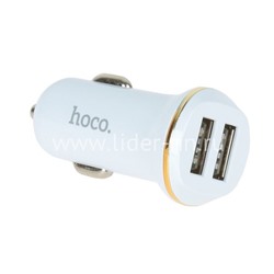 АЗУ Lightning 2 USB выхода (2100mAh) HOCO Z1 (белый)