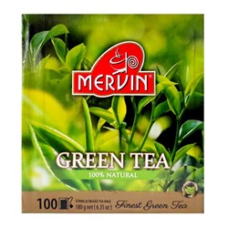 Чай зелёный Mervin  Green Tea 100 пак
