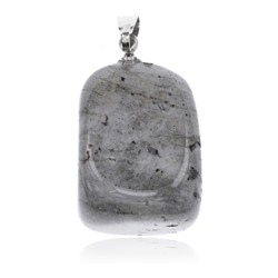 BJK217-14 Кулон из натурального камня Лабрадор, 3х1,5см