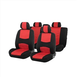 Авточехлы TORSO Premium универсальные, 9 предметов, чёрно-красный AV-5
