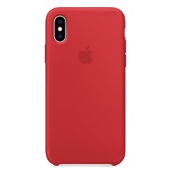 Силиконовый чехол для Айфон XS -Красный (Red)