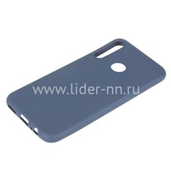 Задняя панель для Huawei Honor 9C Силикон матовый (синяя)