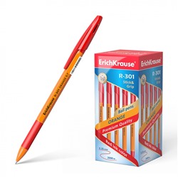 Ручка R-301 Stick&Grip Orange 0.7, красный