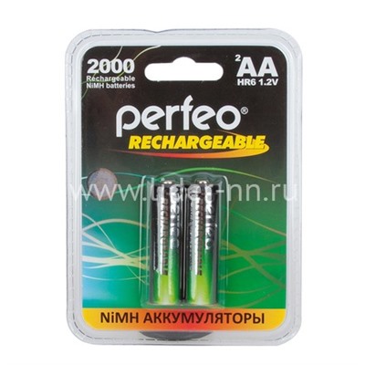 Аккумулятор Perfeo LR6/2BL 2000mAh (AA)