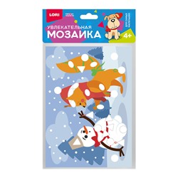 Увлекательная мозаика (набор малый) "Белочка и снеговик"(Lori)